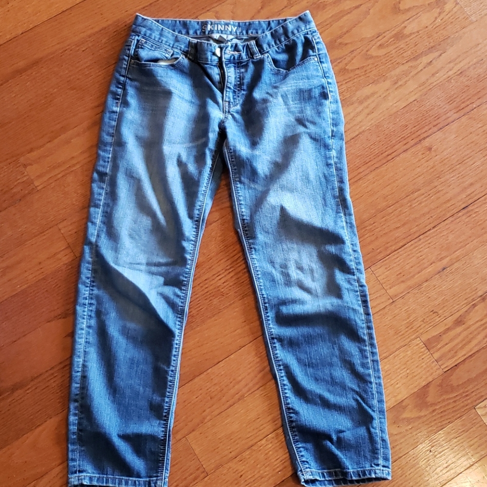 Blue jeans skinny leg low rise